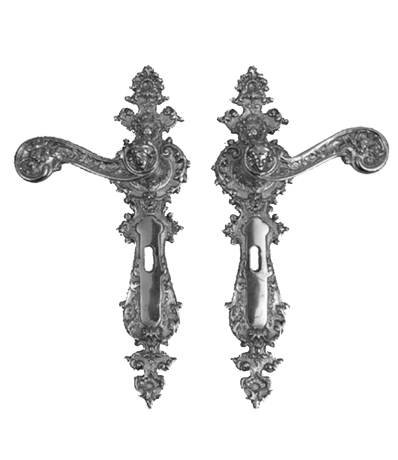 Zimmertürbeschlag / Türgriff mit Löwenkopf (K-4) – Bild 4